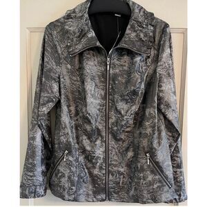 Zenergy by Chico’s Neema Evelyn Foul Zip Up Jacket sz 2 or M NWOT